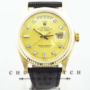 Rolex Vintage Day-Date President 36mm 1803 Champagne Sunburst Diamonds - Discontinued
