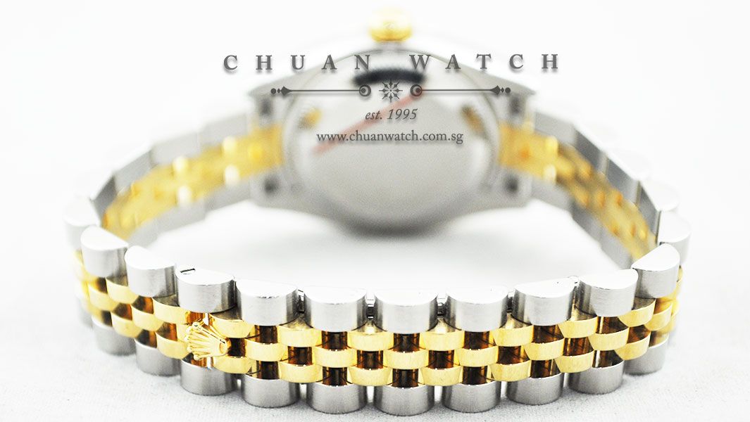 Rolex Ladies DateJust 26mm 179173 Gold Crystal Diamonds - Image 4
