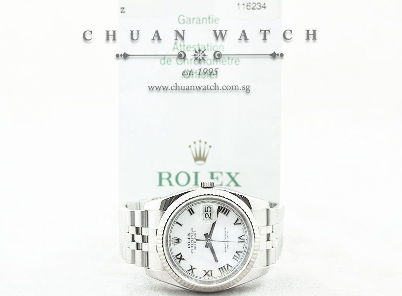 Rolex Gents DateJust 36mm 116234 White Roman - Image 5