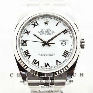 Rolex Gents DateJust 36mm 116234 White Roman