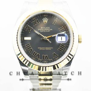 Rolex DateJust II 116333 Black Painted Roman