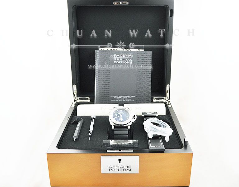Panerai Luminor Submersible 3-Days Titanio Regatta GMT Pam 371 N - Limited Edition of 500 Pieces Only - Image 5