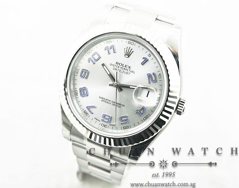 Rolex DateJust II 116334 Rhodium Sunburst Arabic - Discontinued - Image 2
