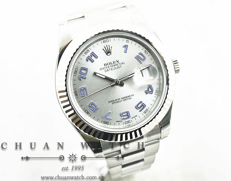 Rolex DateJust II 116334 Rhodium Sunburst Arabic - Discontinued - Image 3