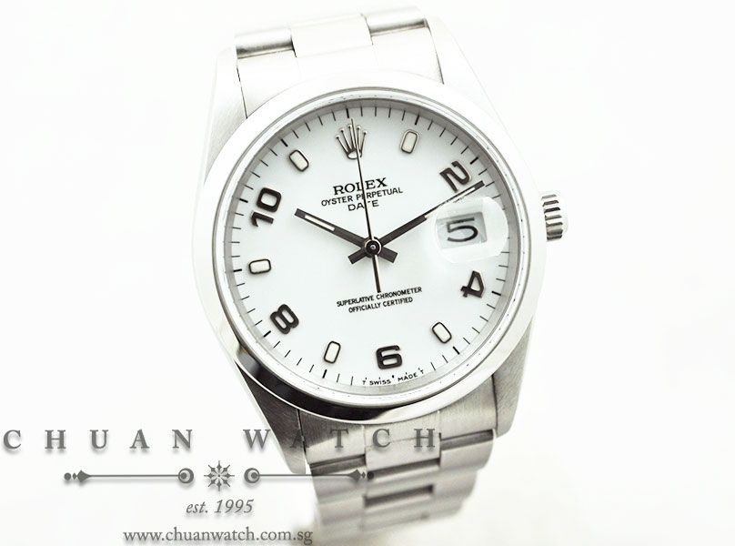 Rolex Gents Oyster Perpetual Date 34mm 15200 White Arabic Baton - Discontinued - Image 3