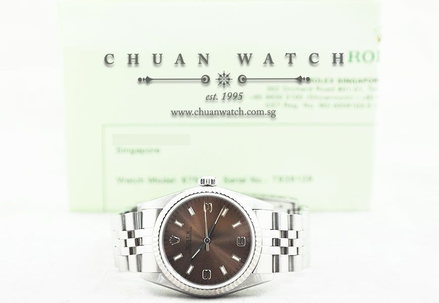 Rolex Boys Oyster Perpetual No-Date 31mm 67514 Salmon Sunburst 3.6.9 - Discontinued - Image 5