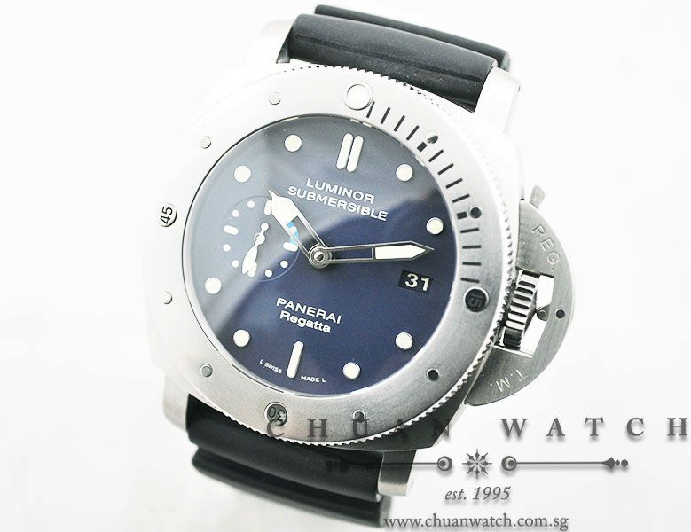 Panerai Luminor Submersible 3-Days Titanio Regatta GMT Pam 371 N - Limited Edition of 500 Pieces Only - Image 2