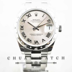 Rolex Boys DateJust 31mm 178344 Pink Sunburst Roman