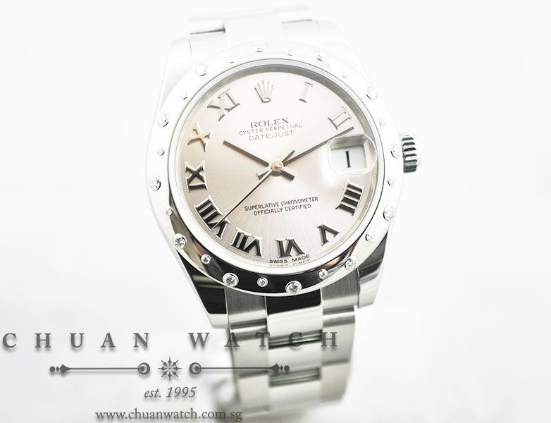 Rolex Boys DateJust 31mm 178344 Pink Sunburst Roman - Image 3