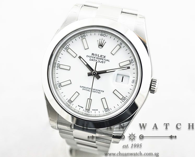 Rolex DateJust II 116300 White Baton - Discontinued - Image 2