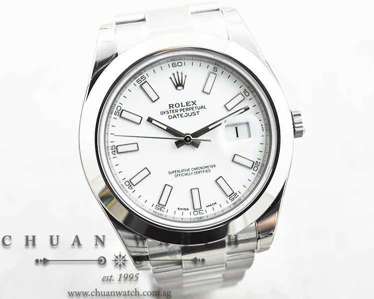 Rolex DateJust II 116300 White Baton - Discontinued - Image 3