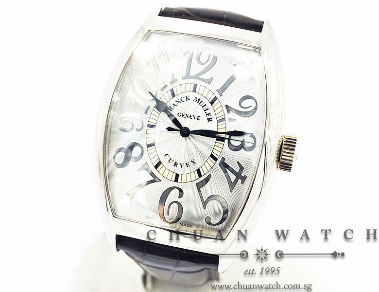 Franck Muller Cintree Curvex XL Relief White Gold 8880 SC - Image 2