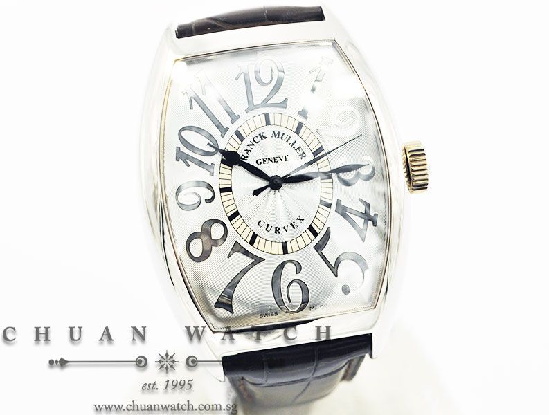 Franck Muller Cintree Curvex XL Relief White Gold 8880 SC - Image 3