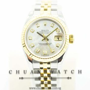Rolex Ladies DateJust 26mm 179173 White MOP Diamonds