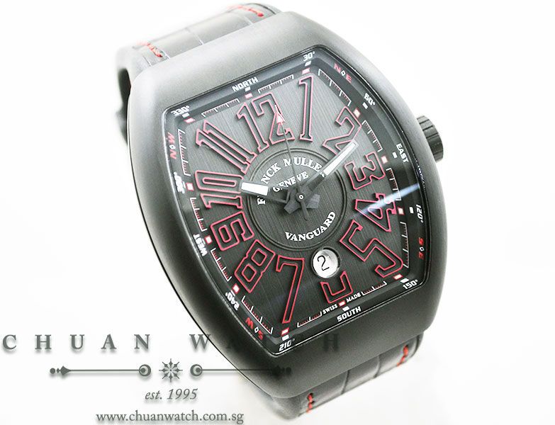 Franck Muller Vanguard PVD-Titanium-Red V 45 SC DT TT NR BR ER - Image 3
