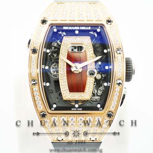 Richard Mille RM037 Rose Gold Top Diamonds Red Half Set Diamonds