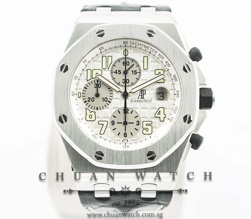 Audemars Piguet Royal Oak Offshore White Themes 42mm 26020ST - Discontinued