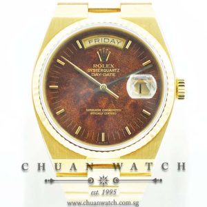 Rolex Vintage OysterQuartz Day-Date 36mm 19018 Wood Dial - Discontinued