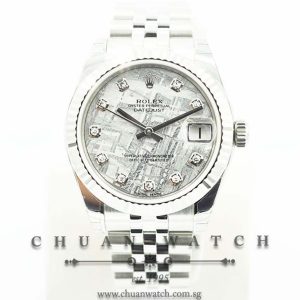 Rolex Boys DateJust 31mm 178274 Meteorite Diamonds