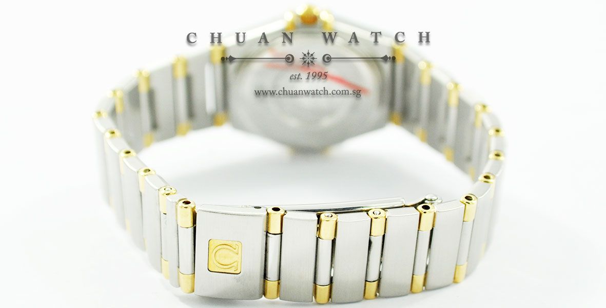 Omega Ladies Mini Constellation Quartz 22.5mm 1272.30.00 Ivory Textured Baton - Discontinued - Image 4