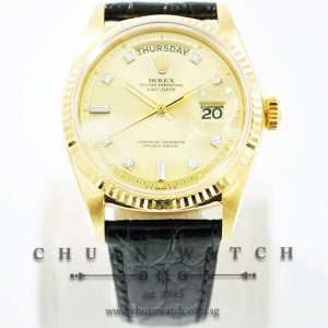 Rolex Vintage Day-Date President 36mm 1803 Champagne Sunburst Diamonds - Discontinued