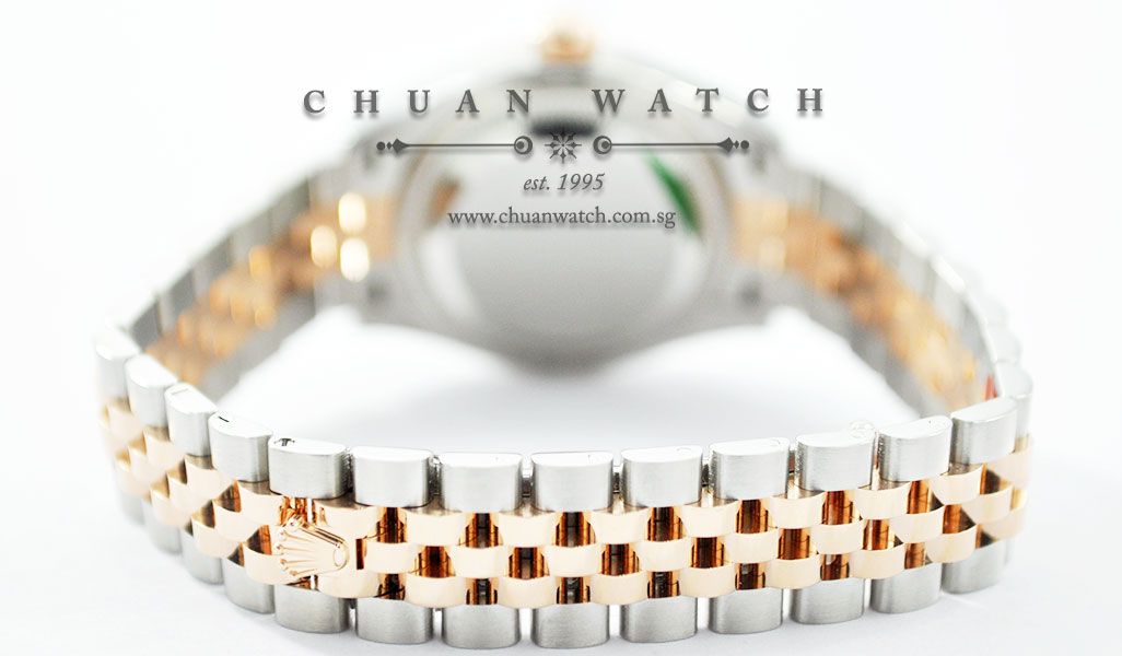 Rolex Lady-DateJust 28 279171 Chocolate Sunburst Roman - Image 4