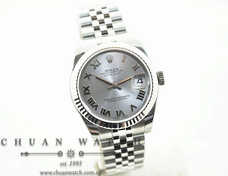 Rolex Boys DateJust 31mm 178274 Rhodium Sunburst Roman - Image 3