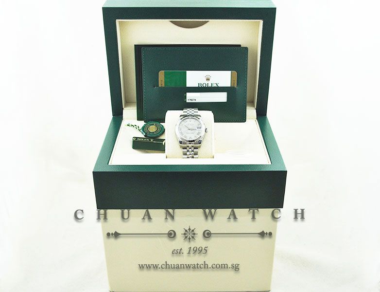 Rolex Boys DateJust 31mm 178274 Rhodium Sunburst Roman - Image 5