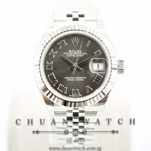 Rolex Lady-DateJust 28 279174 Dark Grey Sunburst Roman