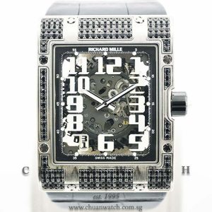 Richard Mille RM016 Ultra-Flat White Gold H Black Sapphires