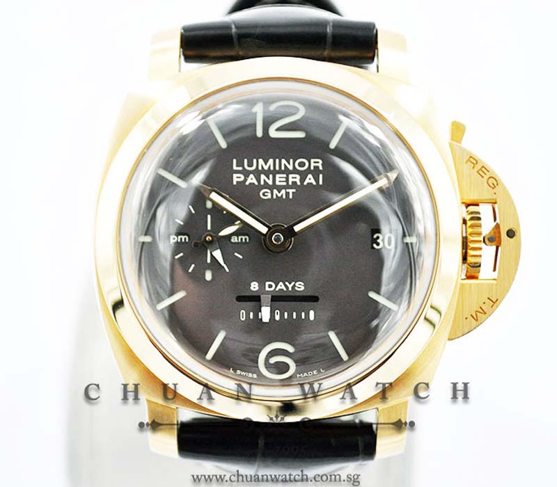 Panerai Luminor 1950 8-Days GMT Rose Gold 44mm Pam 289 L - Discontinued