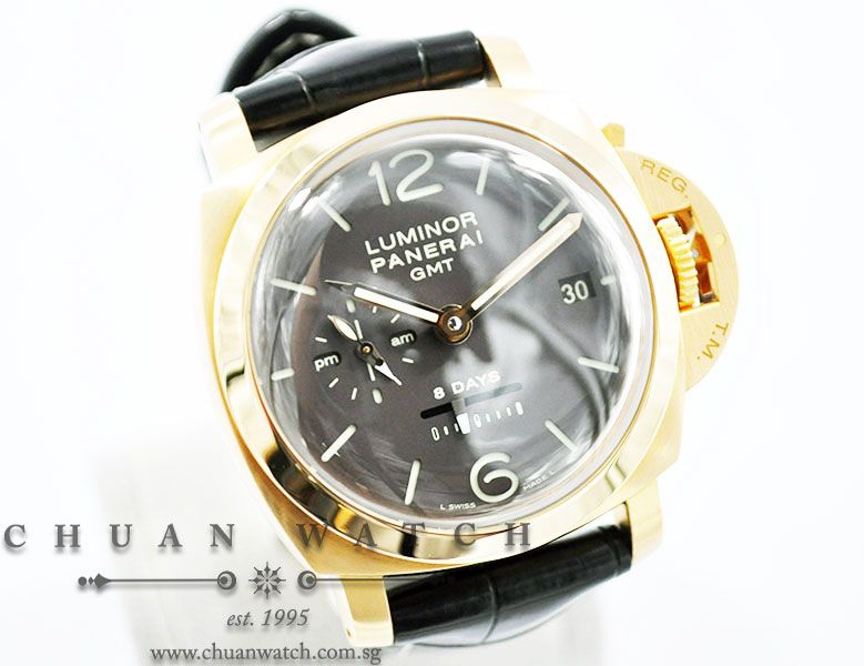 Panerai Luminor 1950 8-Days GMT Rose Gold 44mm Pam 289 L - Discontinued - Image 3