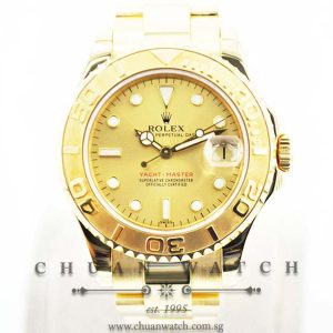 Rolex Midsize Yacht-Master 35mm 68628 Champagne Sunburst Index - Discontinued