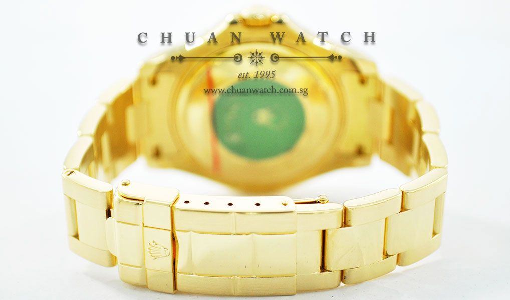 Rolex Midsize Yacht-Master 35mm 68628 Champagne Sunburst Index - Discontinued - Image 4