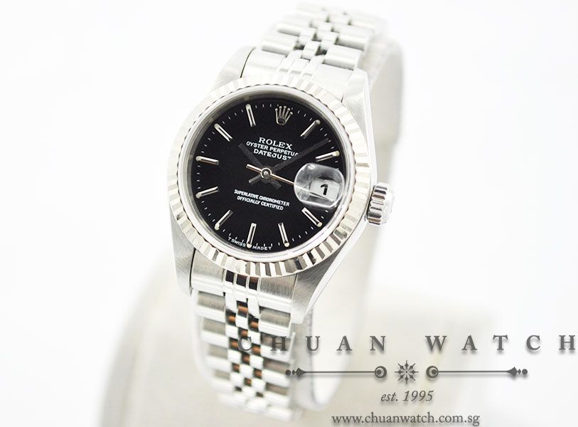 Rolex Ladies DateJust 26mm 79174 Black Sunburst Index - Discontinued - Image 2