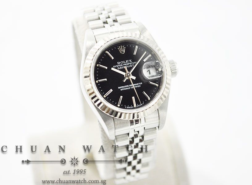 Rolex Ladies DateJust 26mm 79174 Black Sunburst Index - Discontinued - Image 3