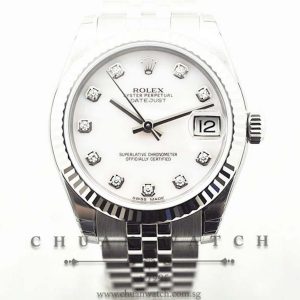 Rolex Boys DateJust 31mm 178274 Pink MOP Diamonds