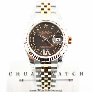 Rolex Ladies DateJust 26mm 179171 Chocolate Roman VI 11BR