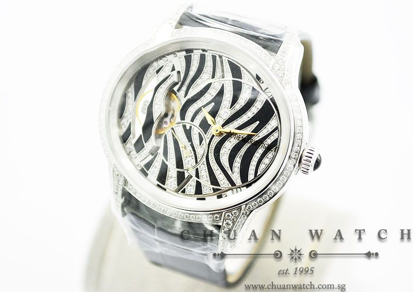 Audemars Piguet Ladies Millenary Hand-Wound White Gold 39.5mm 77249BC Zebra - Image 2