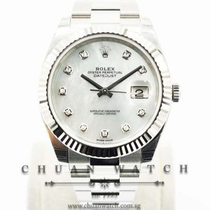 Rolex DateJust 41 126334 White MOP Diamonds