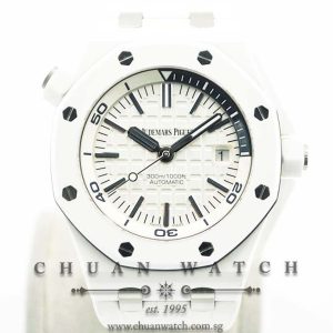 Audemars Piguet Royal Oak Offshore Diver White Ceramic 42mm 15707CB - Discontinued