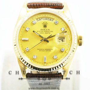 Rolex Vintage Day-Date President 36mm 1803 Champagne Sunburst Diamonds - Discontinued