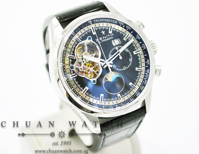 Zenith El Primero Chronomaster Open Grande Date MoonPhase 45mm 03.2160.4047/21.C714 - Image 3