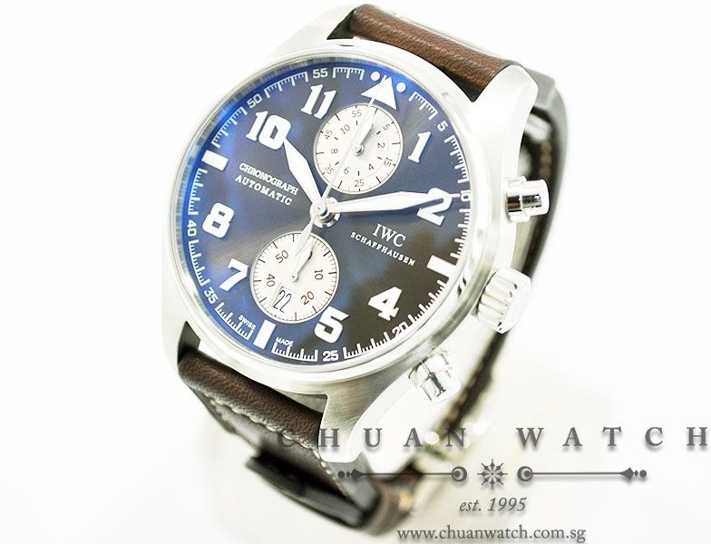 IWC Pilots Watch Flyback Chronograph Antoine de Saint Exupery 43mm IW387806 - Limited Edition of 1149 Pieces Only - Image 2