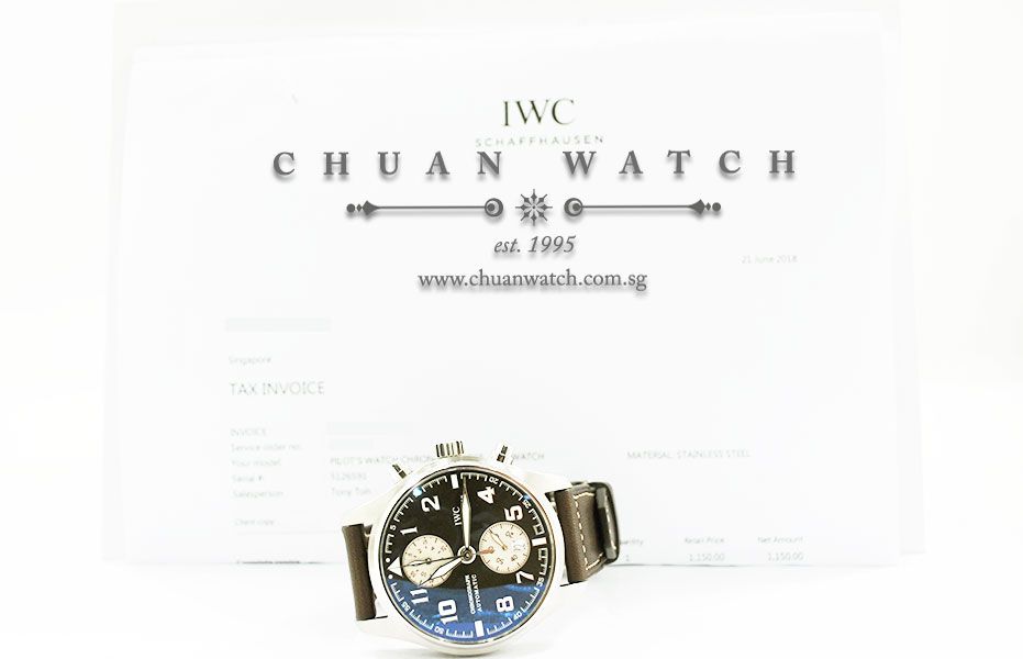 IWC Pilots Watch Flyback Chronograph Antoine de Saint Exupery 43mm IW387806 - Limited Edition of 1149 Pieces Only - Image 5