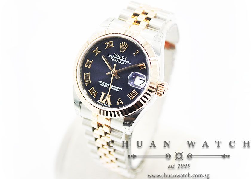 Rolex Boys DateJust 31mm 178271 Purple Roman VI 11BR - Image 2