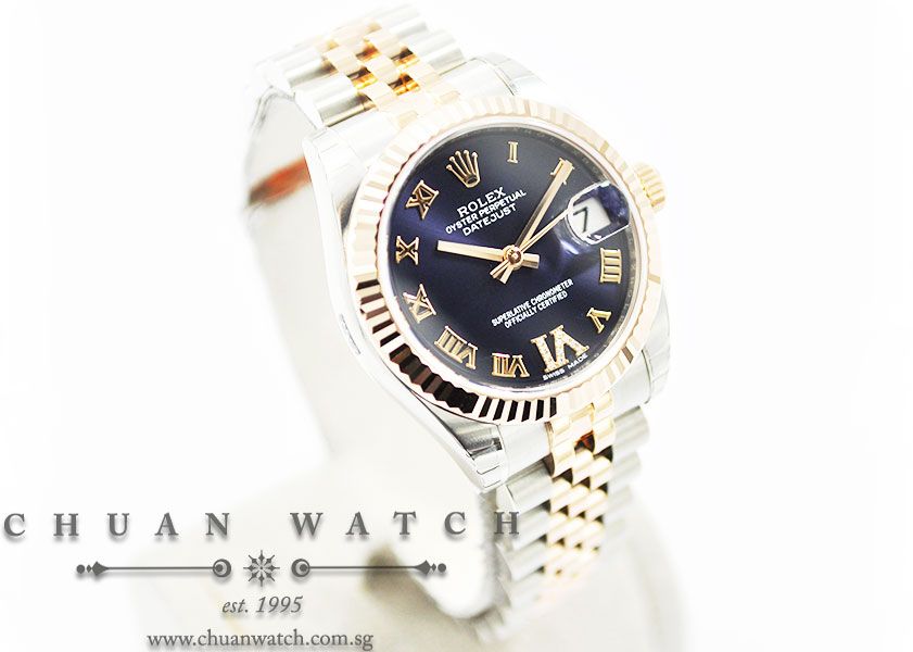 Rolex Boys DateJust 31mm 178271 Purple Roman VI 11BR - Image 3