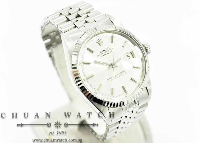 Rolex Vintage Gents DateJust 36mm 1601-4 Silver Sunburst Index - Discontinued - Image 3
