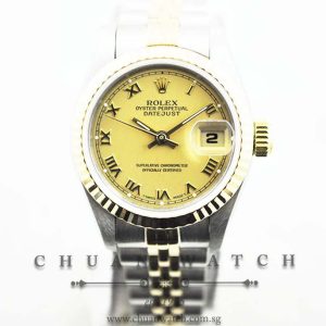 Rolex Ladies DateJust 26mm 69173 Champagne Roman - Discontinued