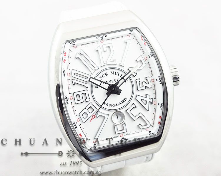 Franck Muller Vanguard Steel All White V 45 SC DT AC BC - Image 3
